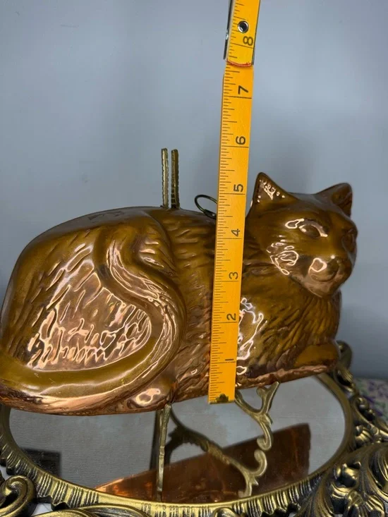 Vintage Copper Cat mold wall hanging - Picture 9 of 10